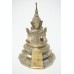 Boeddha in Lotushouding China / Tibetaans Zilver Brons