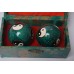 Set japanse Baoding ballen in doosje, cloissone Jing Jang afb 3