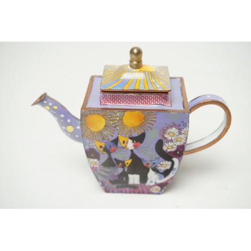 Trade Plus Aid Rosina Wachtmeister Cat Family Teapot, theepot