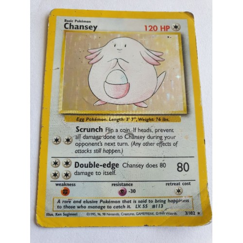 Chansey - 3 / 102 - Holo Unlimited