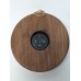 Meteo Barometer rond met hout