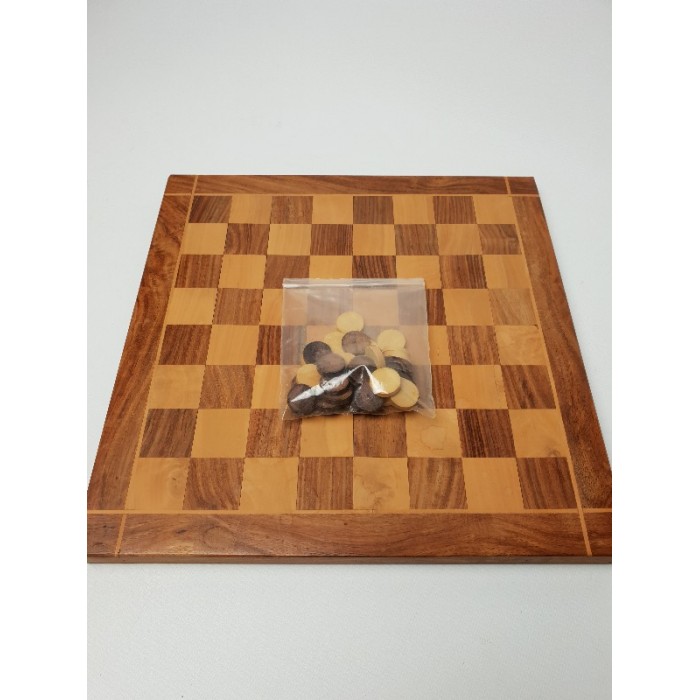 Universiteit Amazon Jungle Mathis Dambord - schaakbord met damstenen hout