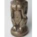 Maya - Inca beeldje zilver of verzilverd, beeltenis vrouw