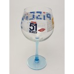 51 Piscine design by tabas aperitif glas. Blauwe voet