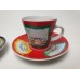 Vintage Portugese koffie porselein espresso Kop en schotels