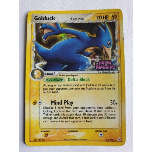 Golduck (Delta Species) - 43 / 110 - Uncommon Reverse Holo