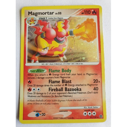 Magmortar - 31 / 132 - Holo Rare Theme Deck Exclusive