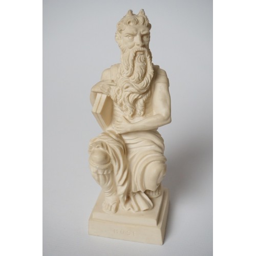 A. Giannetti Alabaster sculptuur Michelangelo Moses