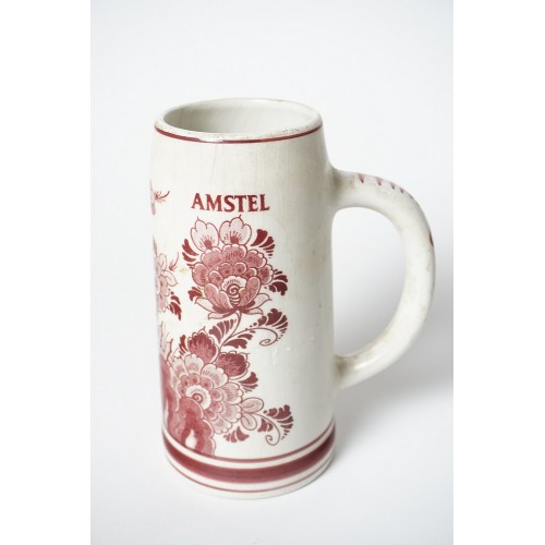 Amstel bierpul / bier pul Rood Delfts handwerk