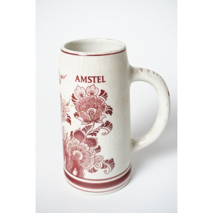 Of later het winkelcentrum Beugel Amstel bierpul / bier pul Rood Delfts handwerk