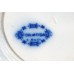 Formosa botervloot diep blauw met wit porselein