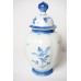 Delfts blauwe vaas porcelyne fles, CJ 1890 MDE