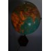 Antieke verlichte Globe, Wereldbol van glas Welt im Raum
