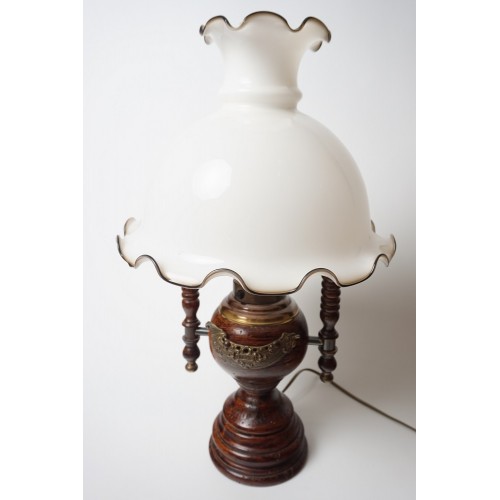 Antieke / vintage tafel - buro lamp, vorm van een olielamp