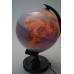Wereld globe van kunststof die draait met verschillende kleuren