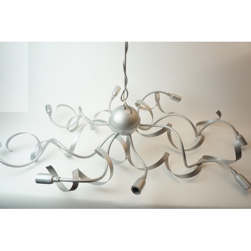 Vintage design hanglamp van A.M. Luce SRL, kleur zilver
