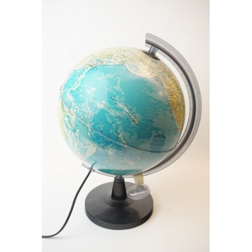 Wereld globe van kunststof met verlichting no 1