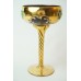 Murano amethist glas met goud en bloemen no 1