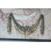 Antiek franse marmer Mantel klok met 2 kandelaars