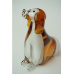Hond van glas, Dale Tiffany Amber Dog Art Glass Figurine